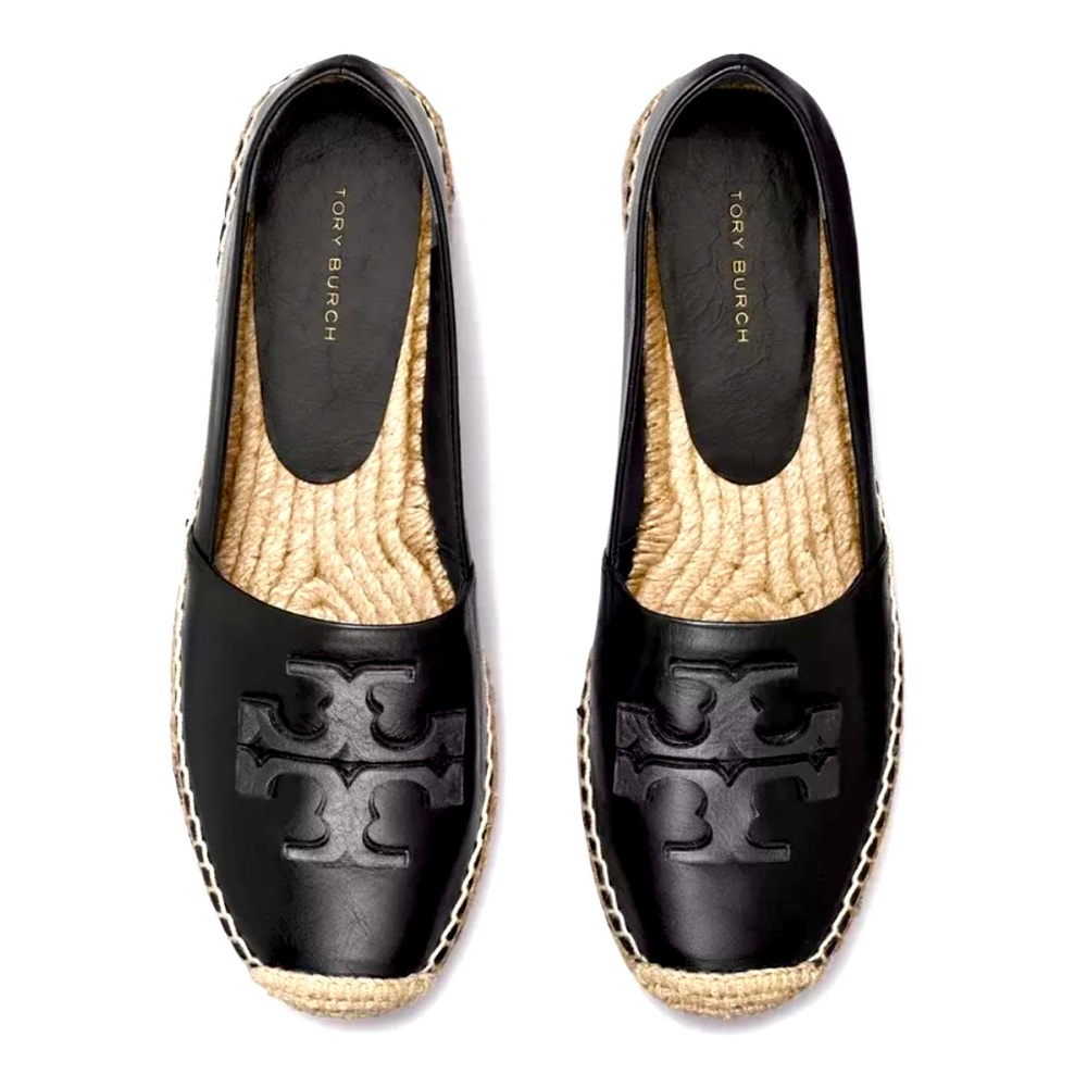 Tory Burch Ines Platform Espadrille - Black - 8.5 - NIB - Retail $258